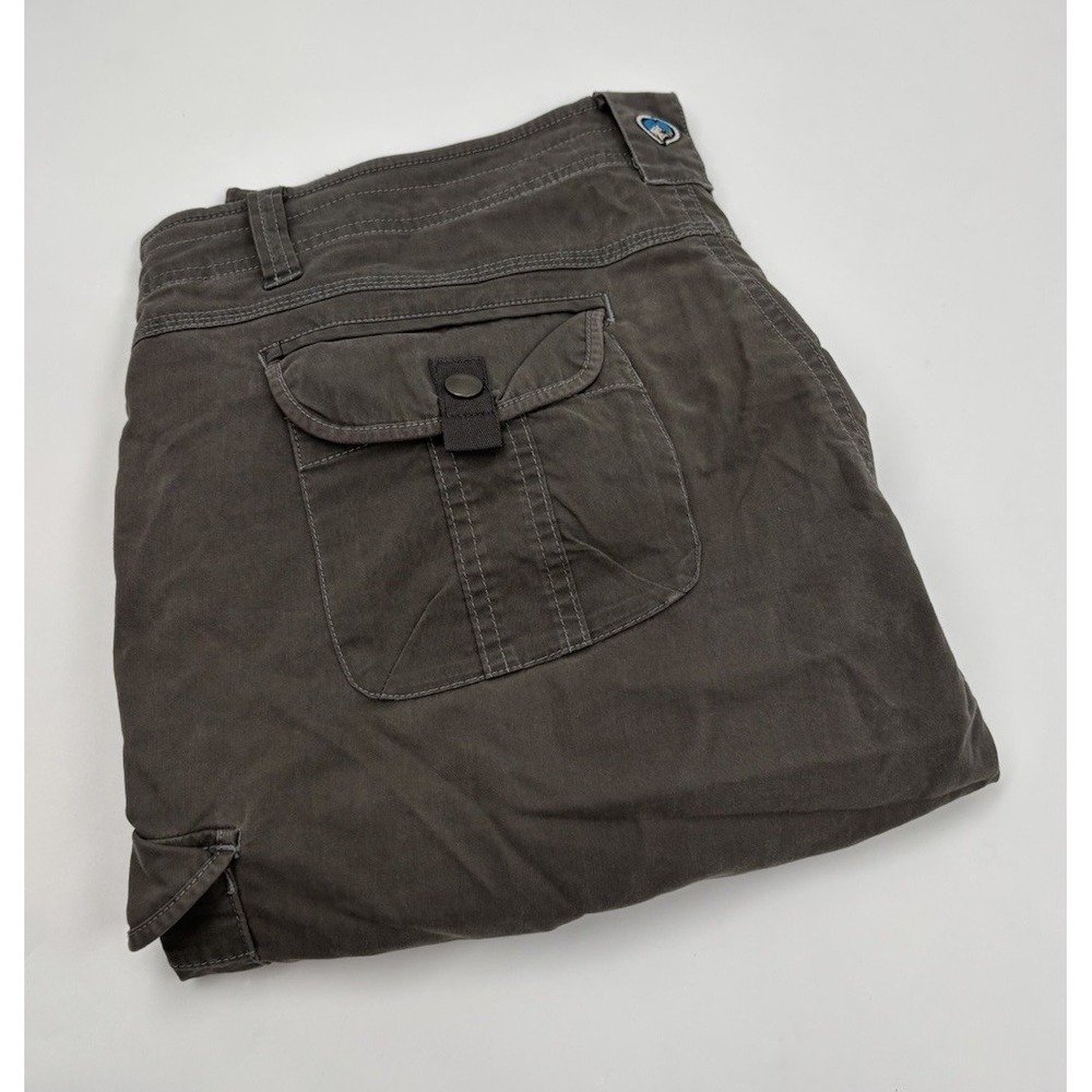 Kuhl Women's 12 Gray Cotton‎ Vintage Patinadye Hiking Shorts